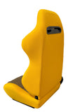 SPDZ1 Canary SR3 Racing Seats Yellow Cloth/Kevlar Mesh Reclinable