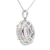 2.39ct Opal Diamond Fashion Pendants 10KT White Gold