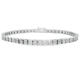 Lab Grown Diamond Tennis Bracelet Sterling Silver