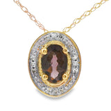 .39ct Quartz Diamond Fashion Pendants 10KT Yellow Gold