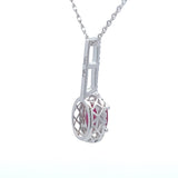.45ct Ruby Diamond Fashion Pendants 10KT White Gold