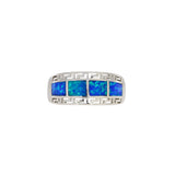 Created Opal Ring Sterling Silver
