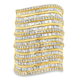 3.25ct Diamond Ring 14KT Yellow Gold