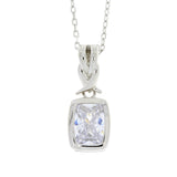 Cubic Zirconium Fashion Pendants Sterling Silver