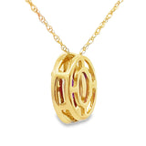 Amethyst Diamond Fashion Pendants 10KT Yellow Gold