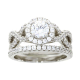 Cubic Zirconium CZ SS Bridal Sterling Silver