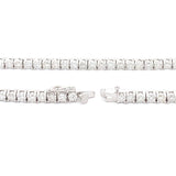 6.85ct Moissanite Tennis Necklace Sterling Silver