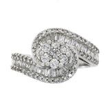 1.00ct Diamond Ring 14KT White Gold