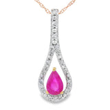 .48ct Ruby Diamond Fashion Pendants 10KT Yellow Gold