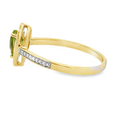 .50ct Peridot Diamond Ring 10KT Yellow Gold