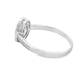 .67ct Sapphire Diamond Ring 10KT White Gold