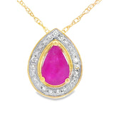 .53ct Ruby Diamond Fashion Pendants 10KT Yellow Gold