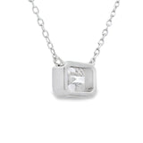 .85ct Moissanite Pendant Sterling Silver