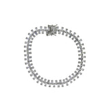 Cubic Zirconium Tennis Bracelet Sterling Silver