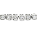 Lab Grown Diamond Tennis Bracelet 10KT White Gold