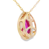 .53ct Ruby Diamond Fashion Pendants 10KT Yellow Gold