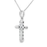 .23ct Diamond Cross Religious Pendant 14KT White Gold