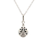 .08ct Black Diamond Animal Pendant Sterling Silver
