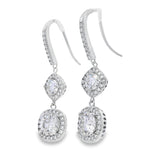 8.51ct Moissanite Dangle Earrings Sterling Silver
