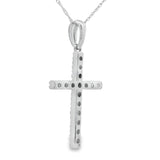 .45ct Diamond Cross Religious Pendant 14KT White Gold