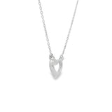 .03ct Diamond Heart Love Pendant 14KT White Gold