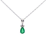.29ct Emerald Diamond Fashion Pendants 10KT White Gold
