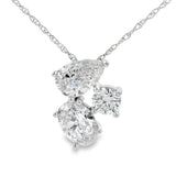 Lab Grown Diamond Fashion Pendants 14KT White Gold