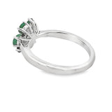 1.14ct Emerald Zircon Ring Sterling Silver