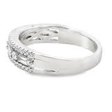 .50ct Diamond Fashion band rings 14KT White Gold