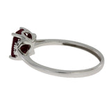 1.38ct Ruby Diamond Ring 14KT White Gold