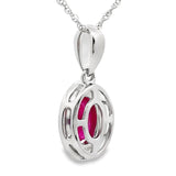 .70ct Ruby Diamond Fashion Pendants 10KT White Gold