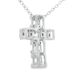 .50ct Diamond Cross Religious Pendant 10KT White Gold