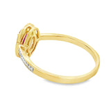.67ct Ruby Diamond Ring 10KT Yellow Gold