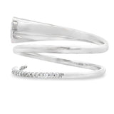 .78ct Sapphire Diamond Ring 14KT White Gold