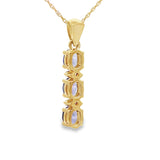 Tanzanite Diamond Fashion Pendants 10KT Yellow Gold