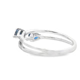 .70ct Sapphire Diamond Ring 14KT White Gold