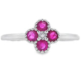 .20ct Ruby Diamond Ring 10KT White Gold