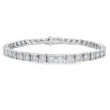 Lab Grown Diamond Tennis Bracelet Sterling Silver
