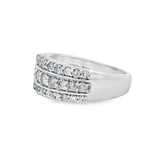 1.00ct Diamond Wedding Band Ring 10KT White Gold