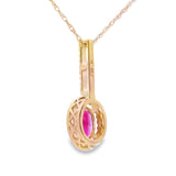 .61ct Ruby Diamond Fashion Pendants 10KT Yellow Gold