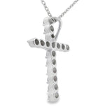 .50ct Cross Religious Pendant Sterling Silver