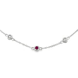 .16ct Ruby Diamond Bracelet 14KT White Gold