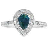 .54ct Sapphire Diamond Ring 10KT White Gold