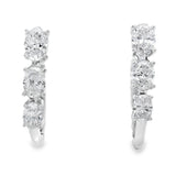 1.50ct Lab Grown Diamond Hoop Earrings 14KT White Gold