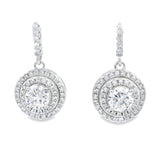 Cubic Zirconia Earrings Sterling Silver