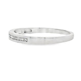.11ct Diamond Wedding Band Ring 14KT White Gold