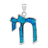 Created Opal Fashion Pendants Sterling Silver
