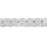 Lab Grown Diamond Tennis Bracelet Sterling Silver