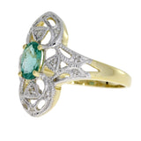 .70ct Emerald Diamond Ring 10KT Yellow Gold