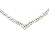 7.00ct Diamond Tennis Necklace 14KT Yellow Gold